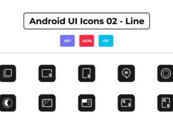 VideoHive Android UI Icons 02 - Line 44629700