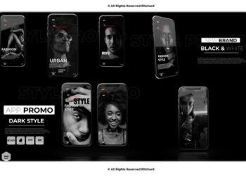 VideoHive App Promo Dark Style 28526176
