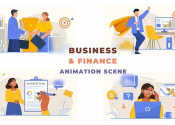 VideoHive Business Finance Growth Animation Scene 43660981