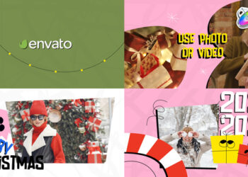 VideoHive Colorful New Year And Christmas Slideshow | FCPX 42343865