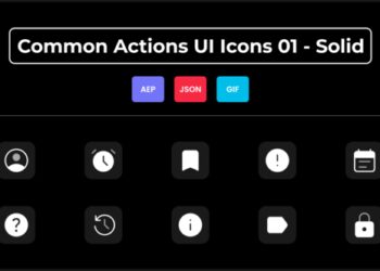 VideoHive Common Actions UI Icons 01 - Solid 44836552