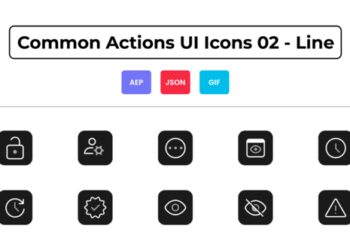 VideoHive Common Actions UI Icons 02 - Line 44836597