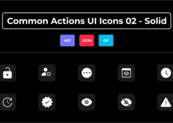 VideoHive Common Actions UI Icons 02 - Solid 44836619