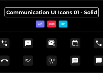 VideoHive Communication UI Icons 01 - Solid 44836814
