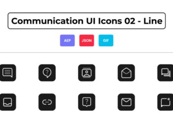 VideoHive Communication UI Icons 02 - Line 44836840