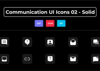 VideoHive Communication UI Icons 02 - Solid 44836869