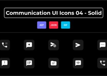 VideoHive Communication UI Icons 04 - Solid 44836923