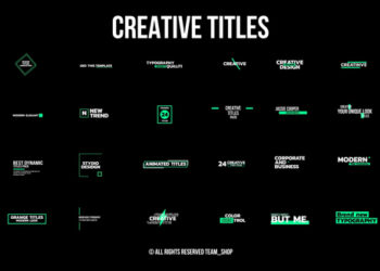 VideoHive Creative Titles 1.0 | After Effects 44614857