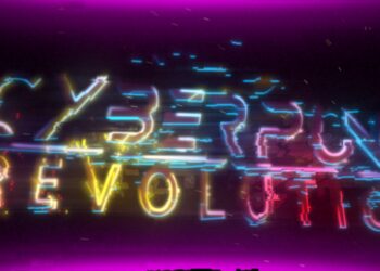 VideoHive Cyberpunk Neon Glitch Logo Intro 24281716
