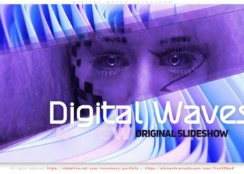 VideoHive Digital Waves Slideshow 44326736