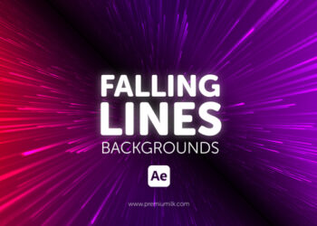 VideoHive Falling Lines Backgrounds 45075277