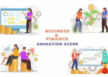 VideoHive Finance Business Explainer Animation Scene 43660829