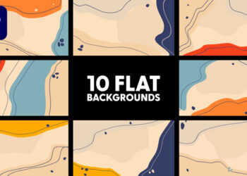 VideoHive Flat Backgrounds 44752511