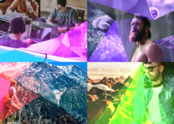 VideoHive Glowing Triangular Transitions for After Effects 44678228