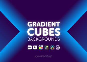 VideoHive Gradient Cubes Backgrounds 45237181