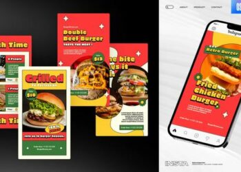 VideoHive Hamburger Instagram Stories 44872699