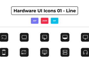 VideoHive Hardware UI Icons 01 - Line 44836998