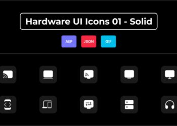 VideoHive Hardware UI Icons 01 - Solid 44837013