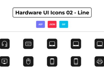 VideoHive Hardware UI Icons 02 - Line 44837028