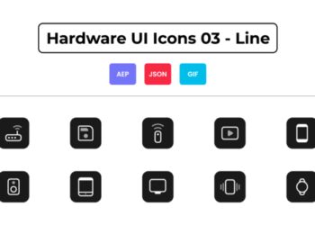 VideoHive Hardware UI Icons 03 - Line 44837060