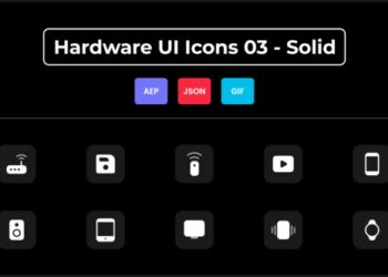 VideoHive Hardware UI Icons 03 - Solid 44837074