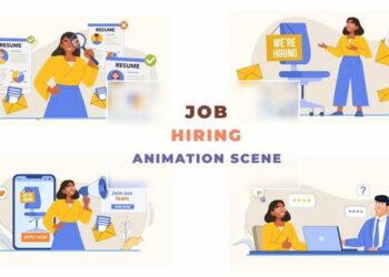 VideoHive Job Hiring Post Animation Scene 43660593