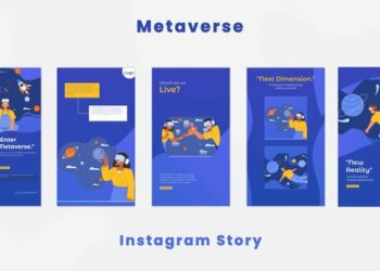 VideoHive Metaverse Illustration Instagram Story 44334649
