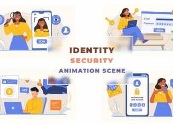 VideoHive Online Media Identity Security Concept Animation Scene 43661060