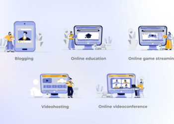 VideoHive Online game streaming - Blue concepts 44740521