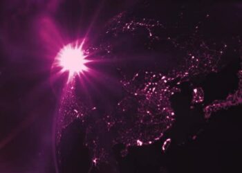 VideoHive Pink Glittering Galaxy Particles Animation Loop 43373296