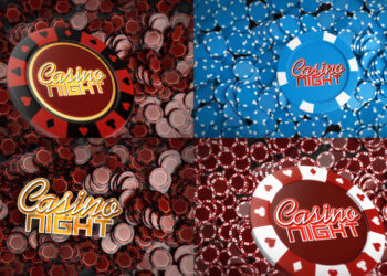 VideoHive Poker Chips Logo Reveals 44762819
