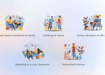 VideoHive Rest at Home - Muted Colors Flat Concepts 44477042
