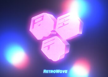 VideoHive Retro Neon Motion Trails VHS Logo 44672346