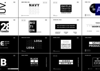 VideoHive Rhythm Black Titles 44277185