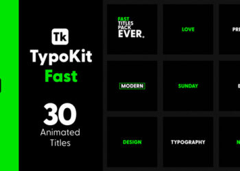 VideoHive Typo Kit Fast Titles for After Effects 44506562