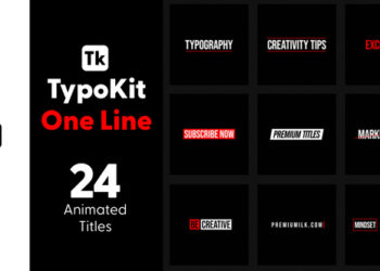 VideoHive Typo Kit One Line Titles for After Effects 44488316