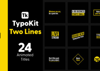 VideoHive Typo Kit Two Lines Titles for After Effects 44488522