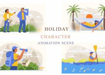 VideoHive Vacation Holiday Animation Scene 43660506
