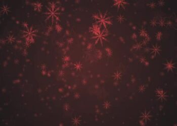VideoHive Yellow Particles And Christmas Gifts Flying 43372684