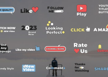 VideoHive Youtube Titles Buttons for After Effects 44677021