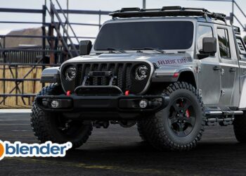 BLENDER: Creating Jeep Gladiator Rubicon from A to Z By Mrawan Hussain