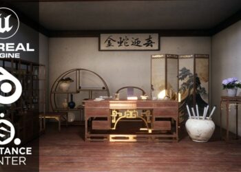 Creating a Traditional Chinese Room Environment in UE5 By Aniket Rawat
