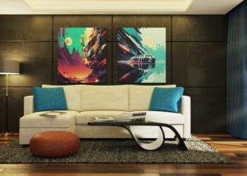 Rendering Modern Living Room in Blender By Khuram Syed