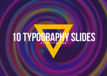 VideoHive 10 Modern Gradient Typography Slides - After Effects 44903032