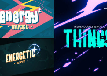 VideoHive 2D Energy Text Logo Reveals [After Effects] 45811523