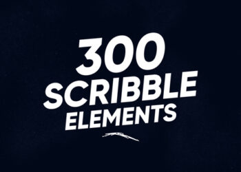 VideoHive 300 Scribble Elements 23145343