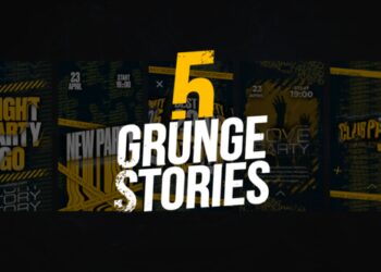 VideoHive 5 Grunge Stories 44871934