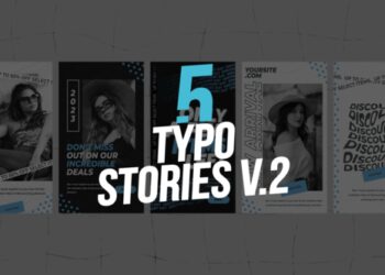 VideoHive 5 Typo Stories V.2 45192229