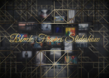 VideoHive Black Frames Slideshow 45716243
