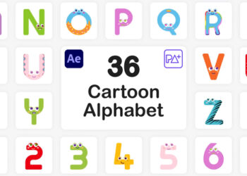 VideoHive Cartoon Alphabet For After Effects 45723469